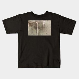 Deep Concrete Wall Crack From Water Damage Kids T-Shirt
